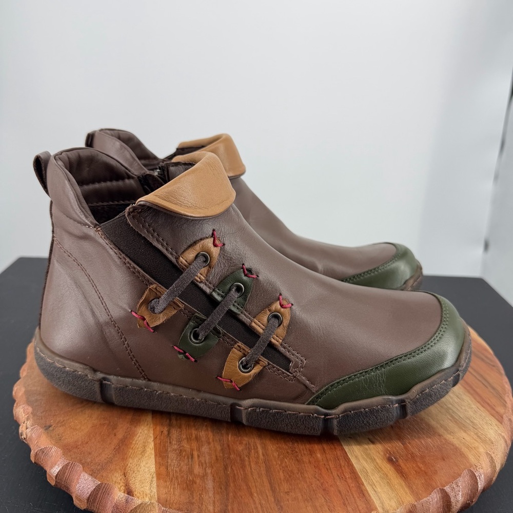 Sanata brown Green Leather boots EU 41